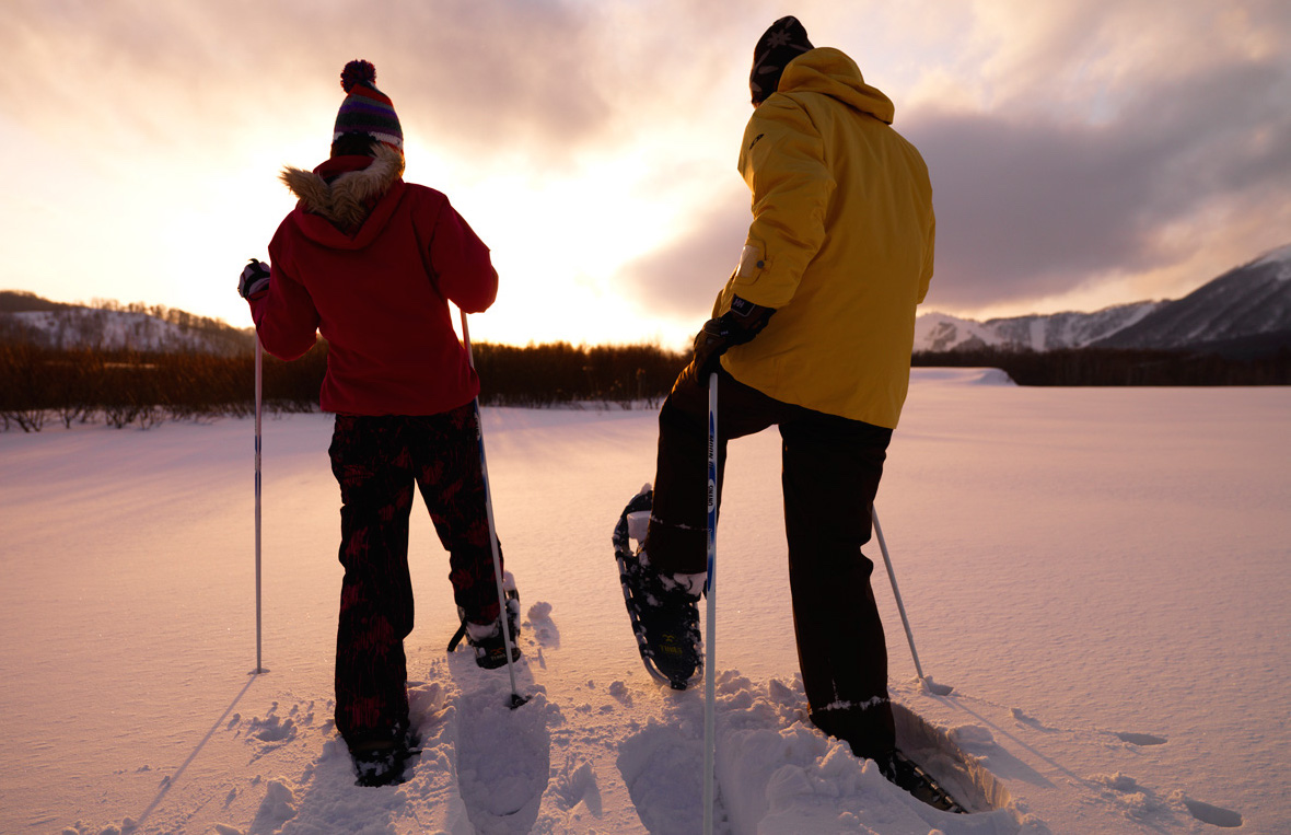 Night Snowshoe Tour Explore Niseko
