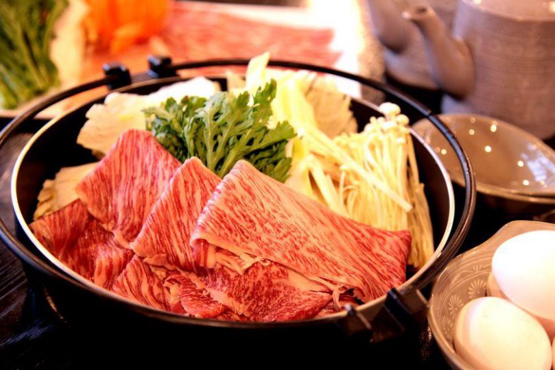すき焼き縮小